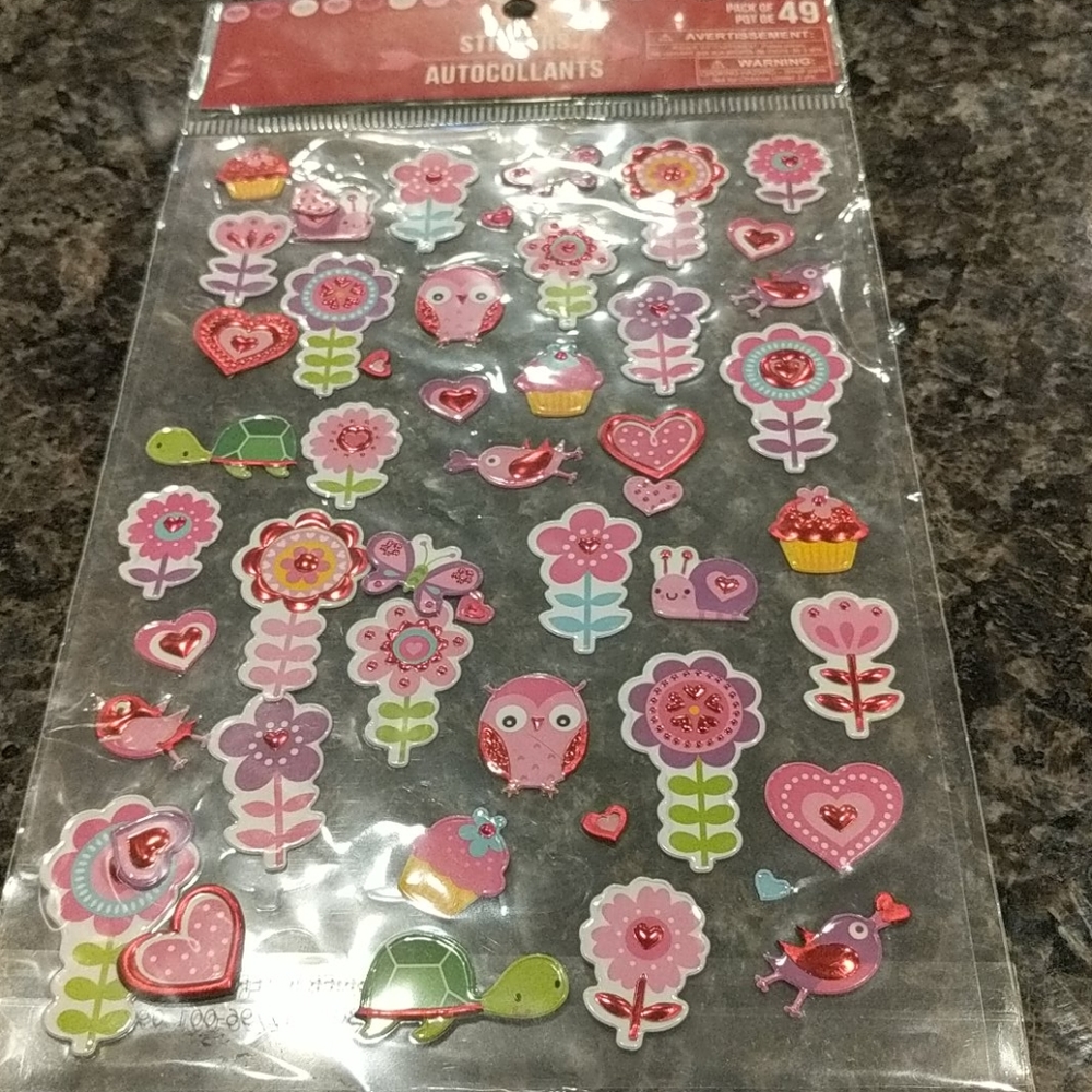 Spring Flower and Animal stickers